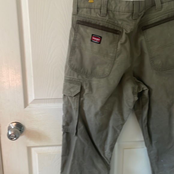 Wrangler work wear mens 36/32 color Loden carpenter styled TALLS COTTON - Picture 3 of 16